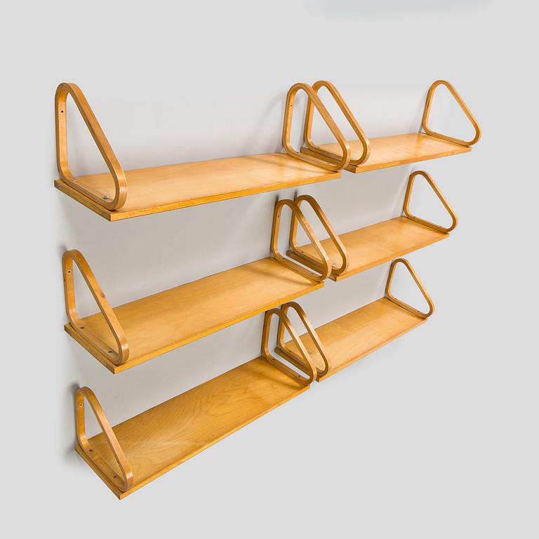 Alvar Aalto, 6 st, modell 112A för O.Y. Huonekalu- ja Rakennustyötehdas A.B. 1900-talets mitt.