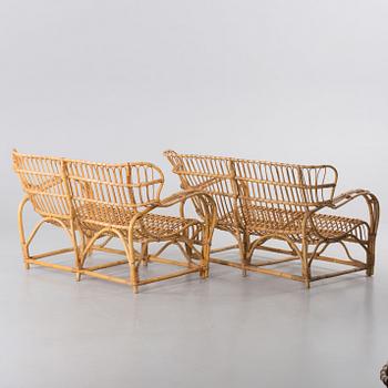 SOFFOR, ett par, rotting, troligen Viggo Boesen.