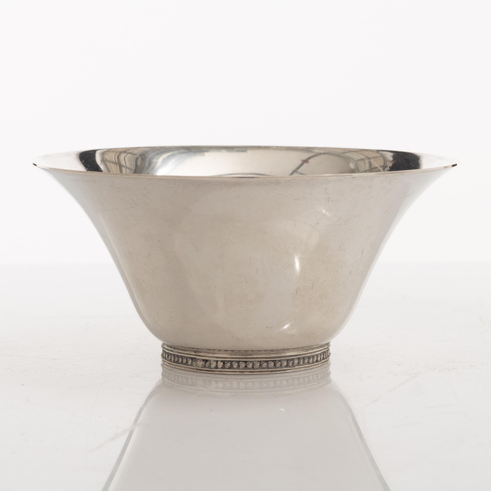 Wiwen Nilsson, skål, sterlingsilver, Anders Nilsson, Lund 1960.