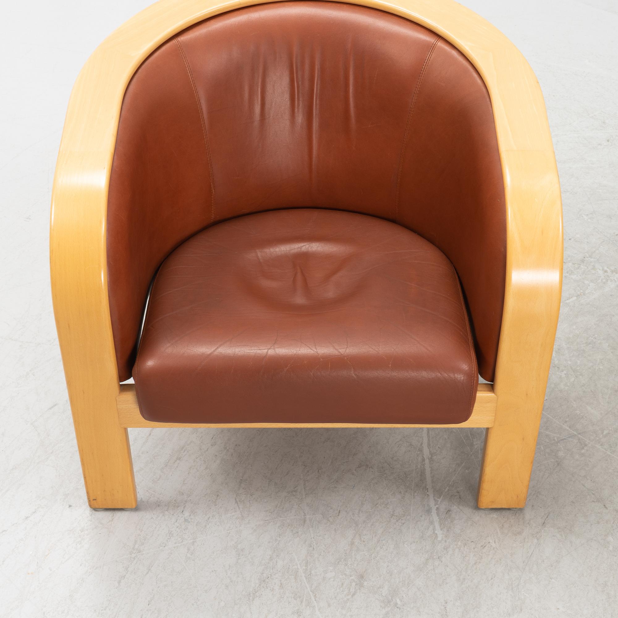 Björn Hultén, a pair of 'Barbro' lounge chairs, Gärsnäs, model designed in 1972.