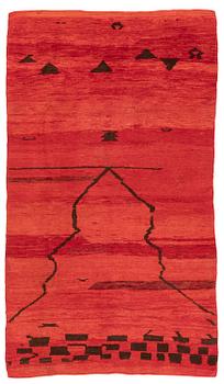 352. A semi-antique Boujaad carpet, Morocco, c. 266 x 146-156 cm.