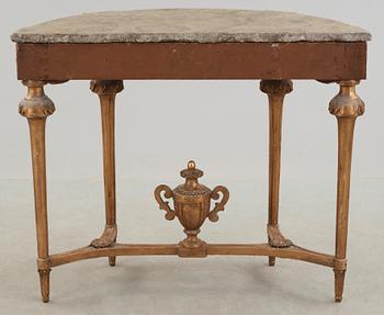 KONSOLBORD. Stockholmsarbete, 1700-talets slut. Gustavianskt.