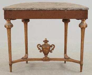 A Gustavian late 18th century console table.