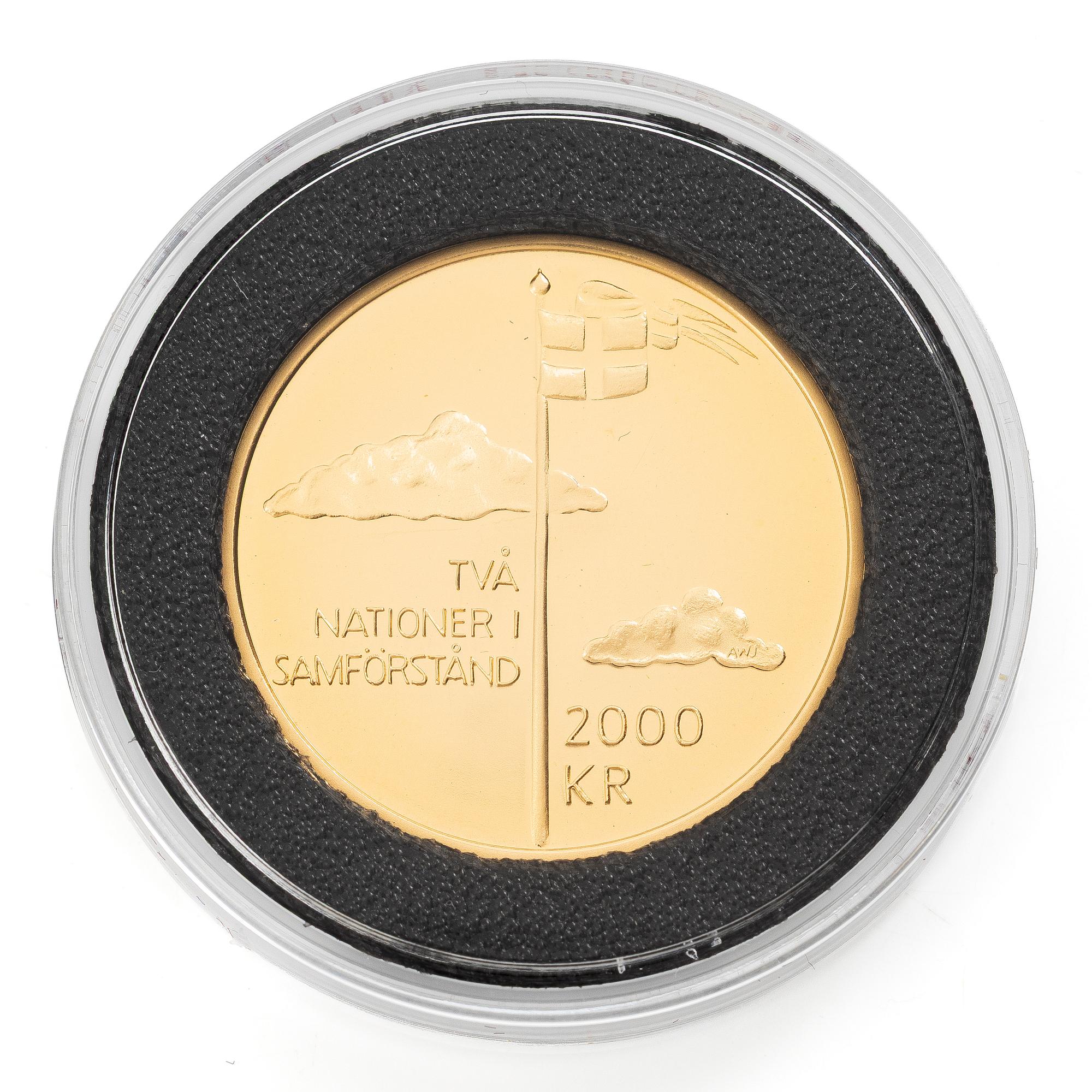Guldmynt, Sverige, 2000 kronor, 2005.