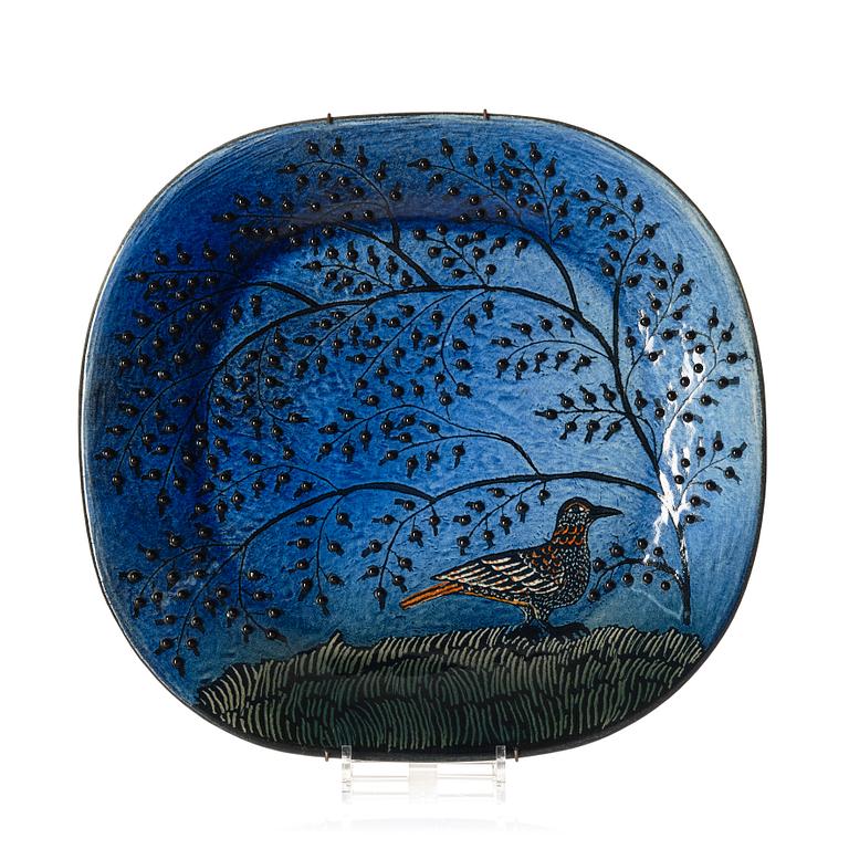 Birger Kaipiainen, a stoneware dish, Arabia, Finland.