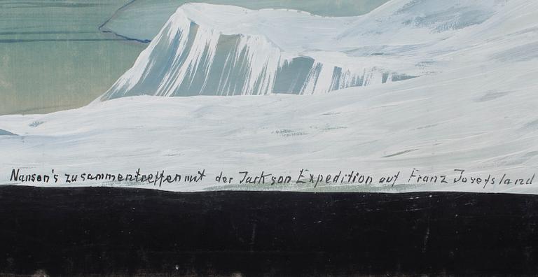 Unknown artist, gouache on paper early 20th century. Signed A Gorksch Shöneberg b. Berlin.