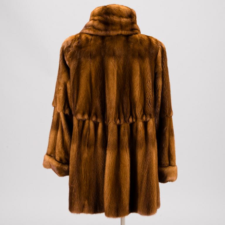 A Short Mink Coat by Benjamin Fourrures, Lausanne Geneve.