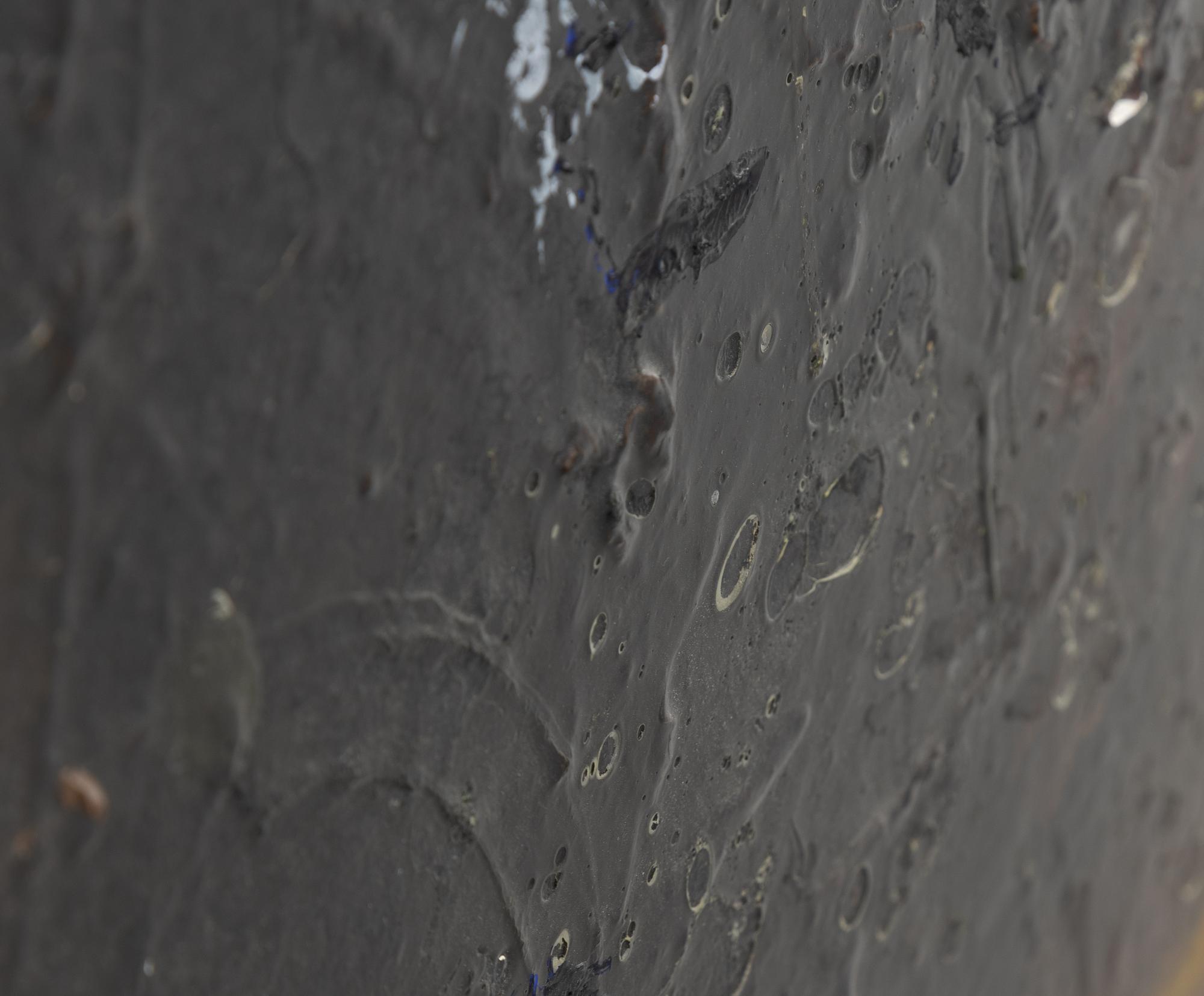 Max Mikael Book, mixed media on canvas, signed MM Book and dated 1997 verso.