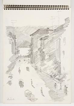 Lotte Laserstein, 4 skissböcker med blyertsteckningar.