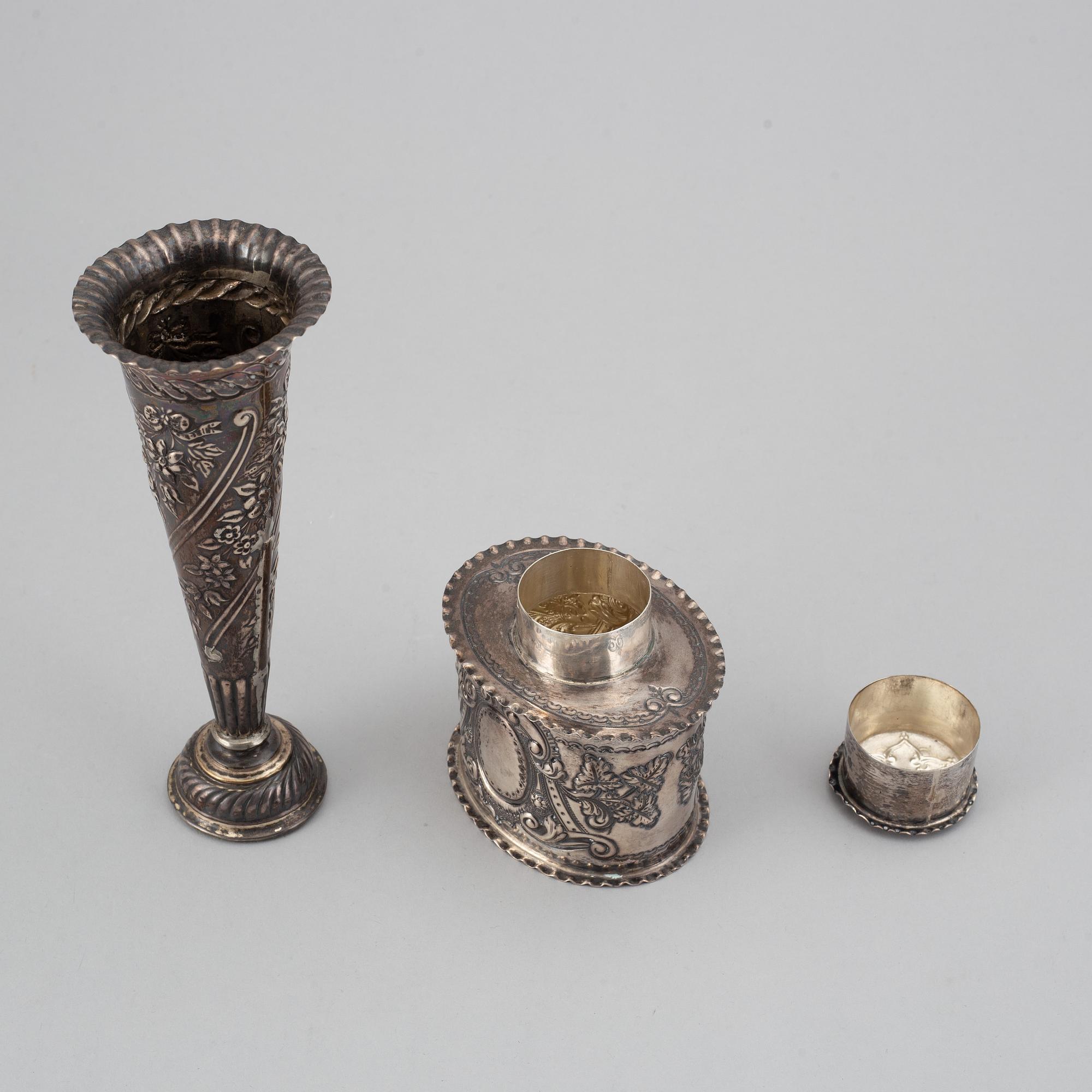 TEDOSA SAMT VAS, silver, London, England 18/1900-tal.