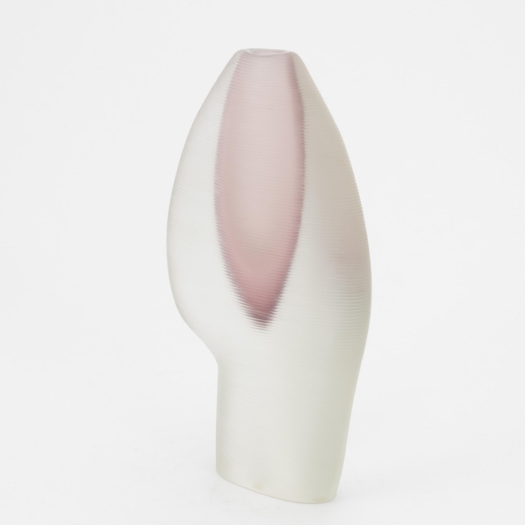 Alfredo Barbini, tillskriven, vas "Sasso Inciso", Vetreria Alfredo Barbini, Murano Italien, efter 1962.