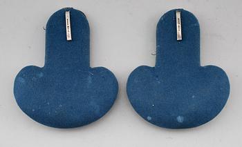 EPÅLETTER FÖR KAPTEN, 1 par, silver, Jacob Engelberth Torsk, Stockholm 1856.