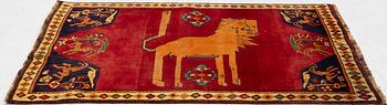 Carpet, Shiraz, approx. 203 x 130 cm.