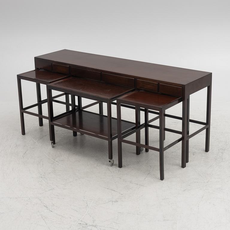 Nordiska Kompaniet, A four-piece sideboard, 1950's.