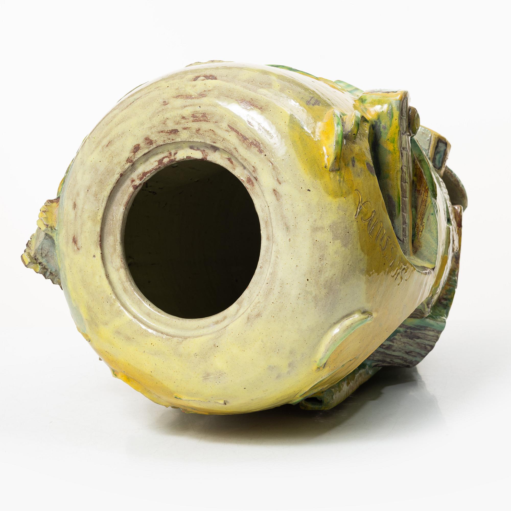 Allan Ebeling, a large lidded vase, 1950.