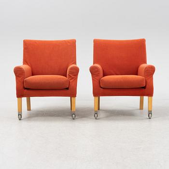 Antonio Citterio, a pair of 'Press' easy chairs, Flexform, Italy.