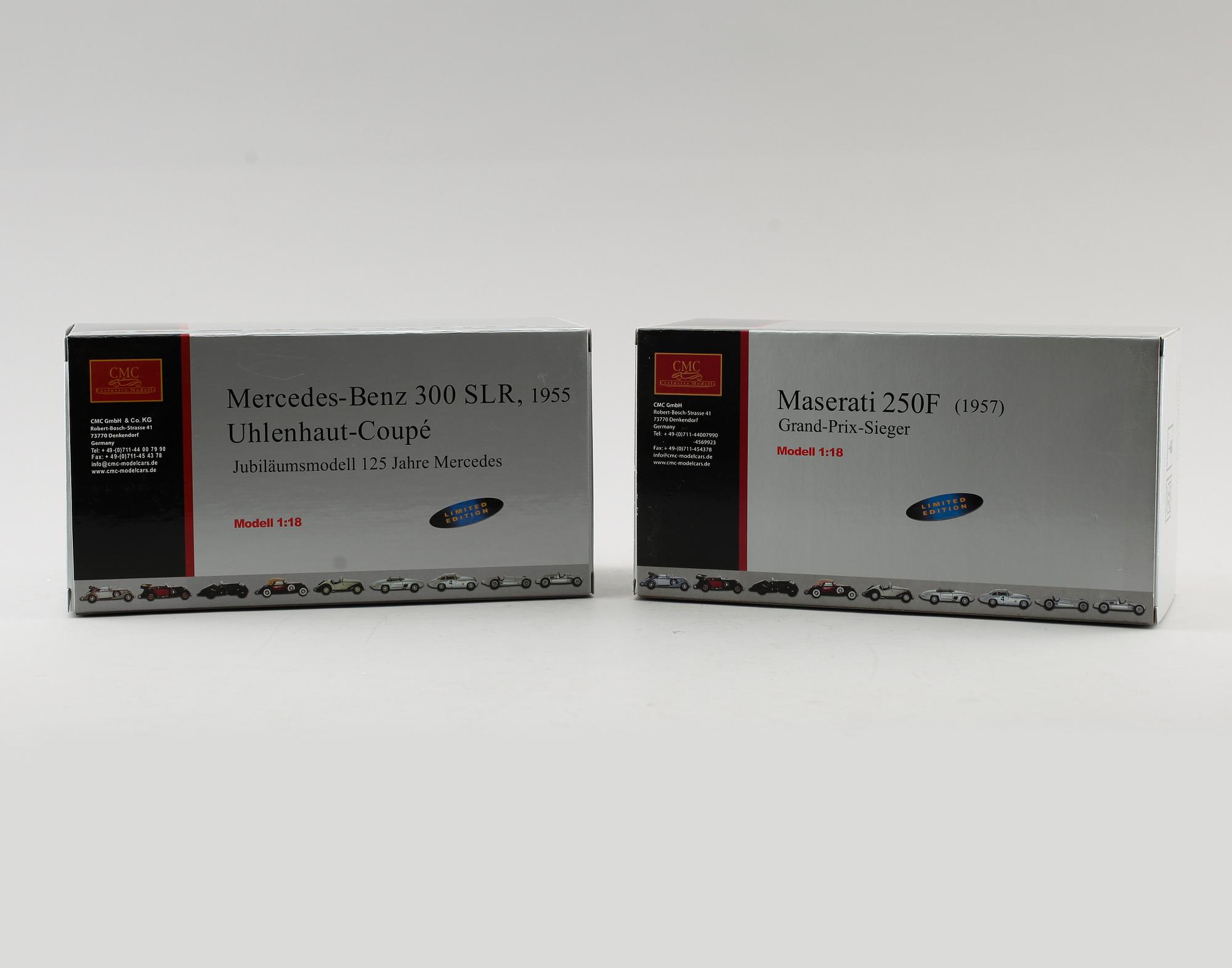 MINIATYR MODELL, 2 st, CMC Exclusive Modelle 1:18.