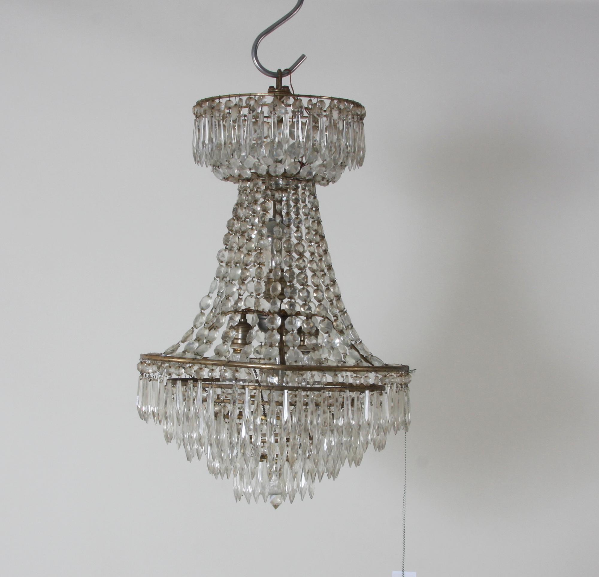 LJUSKRONA, gustaviansk stil, omkring 1900.