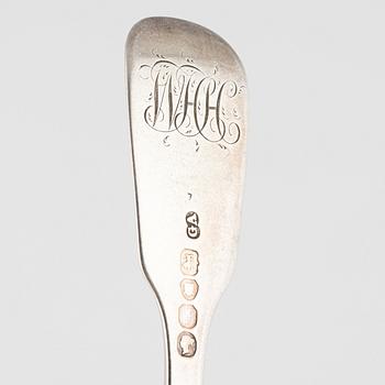 Bestickservisdelar, 50 st, silver, London, England, 1800-tal.