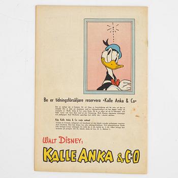 Serietidningar, "Kalle Anka & Co, 12 st, komplett årgång 1949.