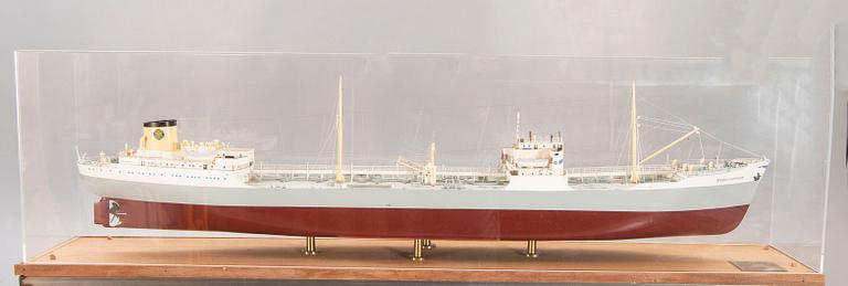 A ship model, M/T Margit Gorthon, launched 1951.