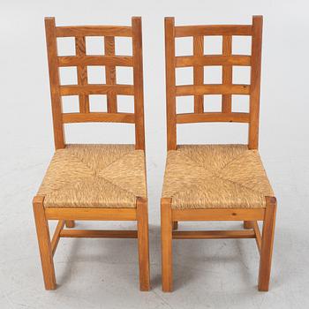 A pair of pine chairs, 1950's/60's.