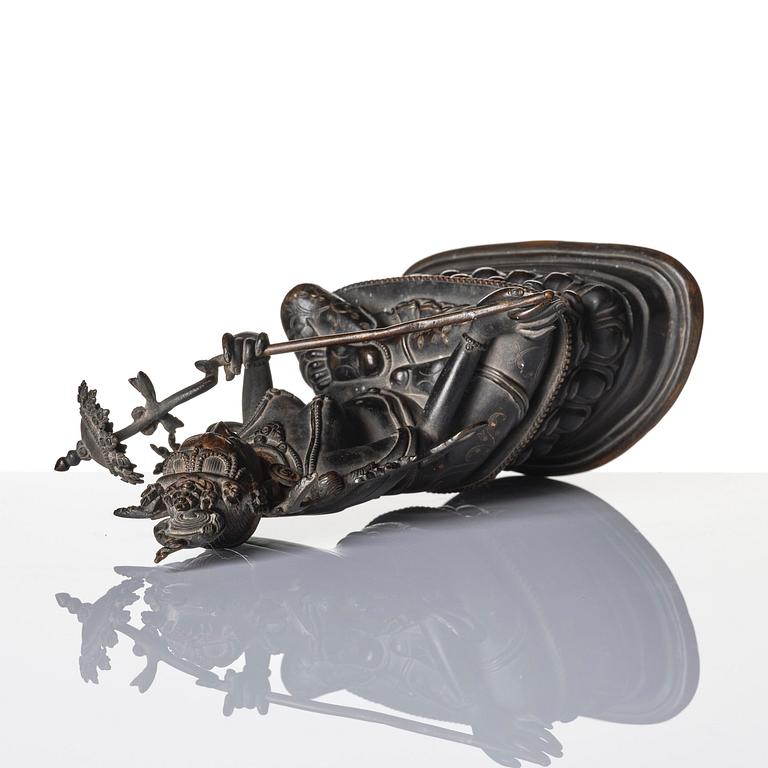 A Pala revival bronze figure of Sitatapatra, Tibet, known as the 'the white parasol Goddess', 18th century.