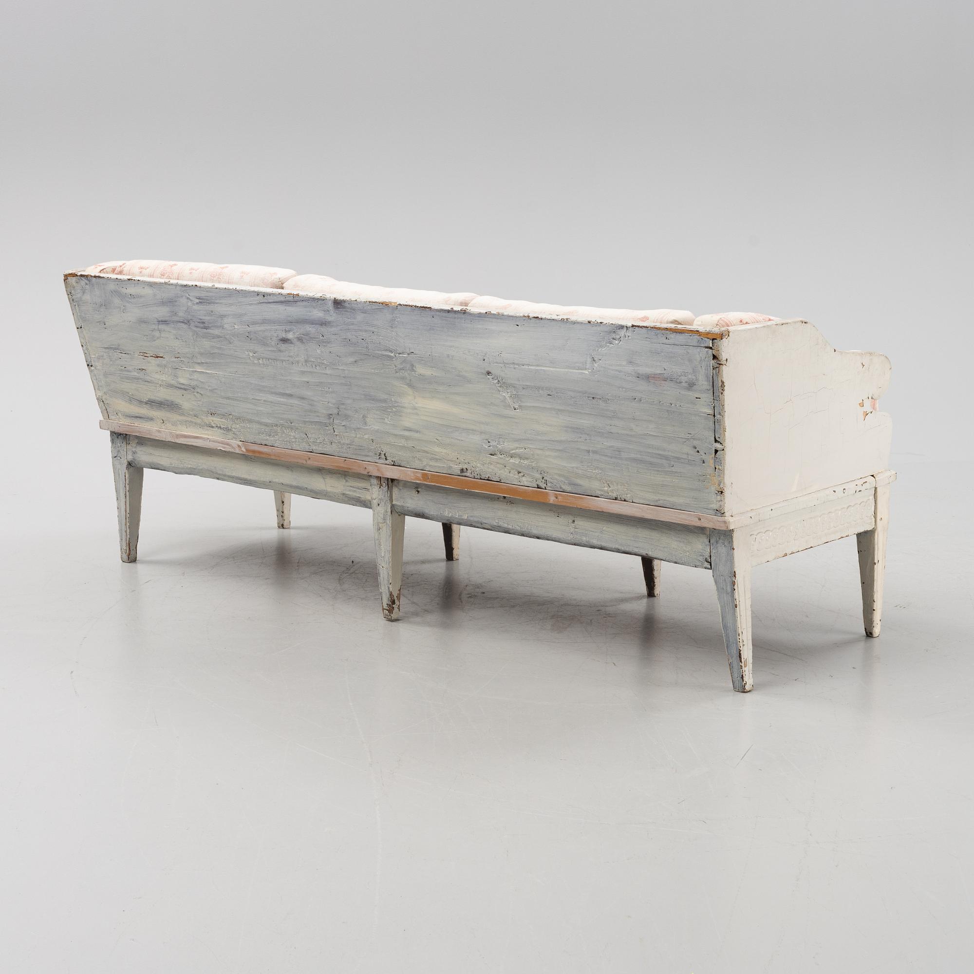 a gustavian sofa from the second half of the 18th century.