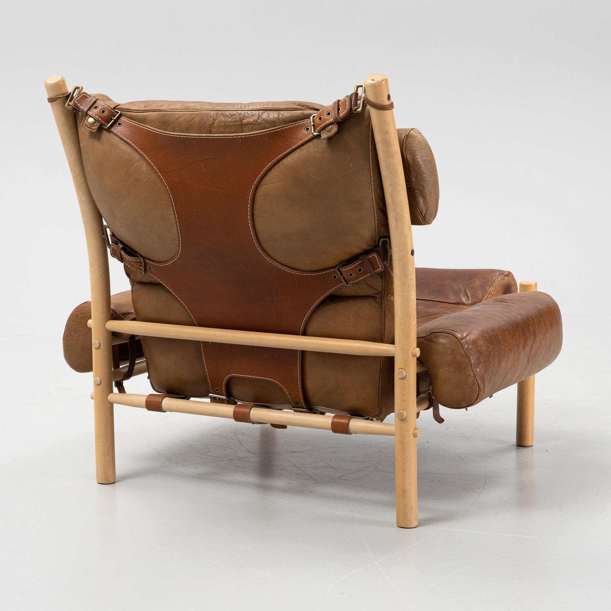 Arne Norell, a model 'Inca', easy chair, Norell Möbel AB, 1970s.