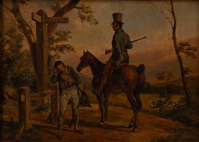 Okänd konstnär, 1800-tal, Vägskäl.