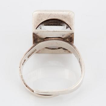 BENGT ERIK HALLBERG, Ring sterlingsilver with rock crystal.