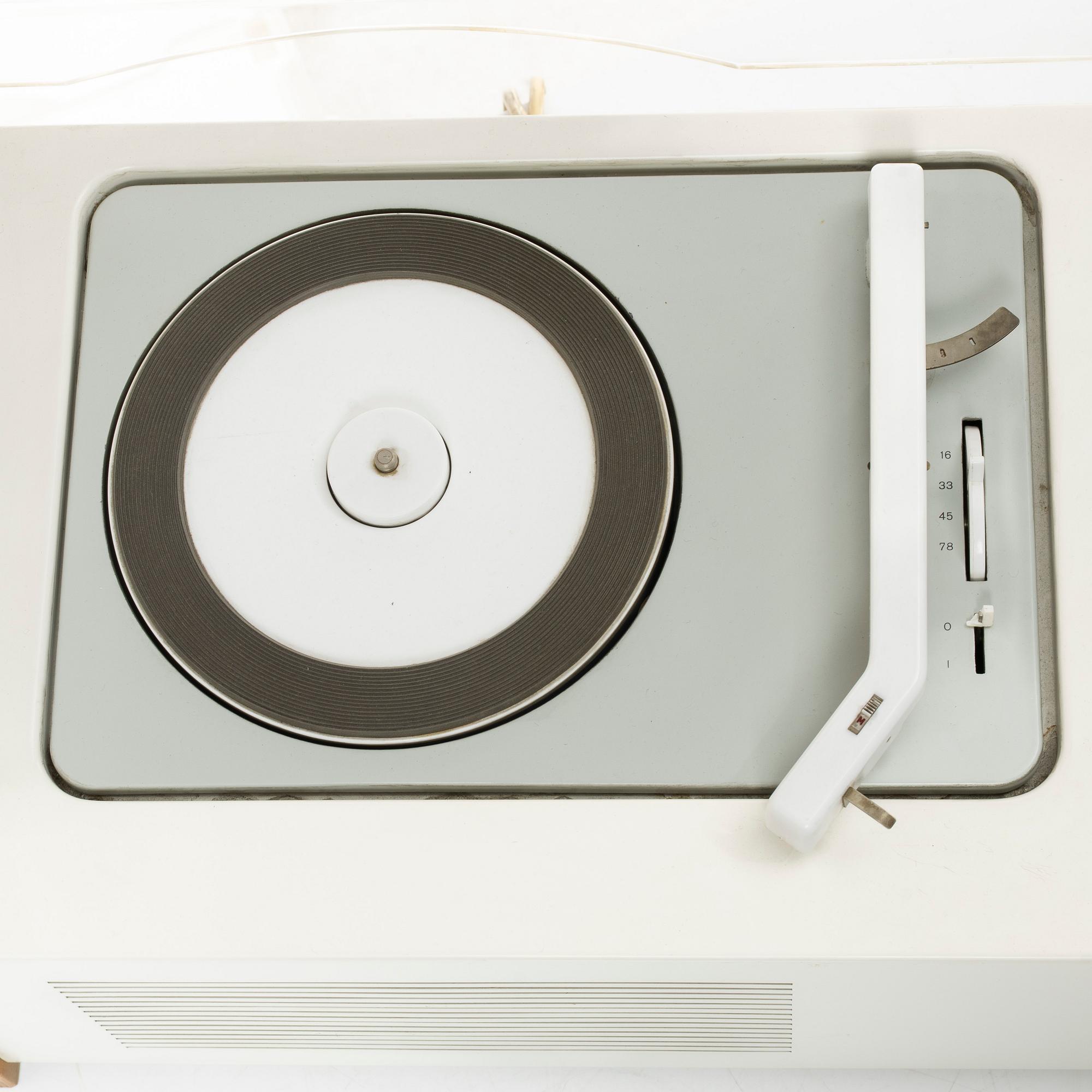 Dieter Rams, & Hans Gugelot, radiogrammofon, "SK 61-S", Braun, Tyskland.