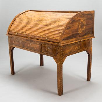 A Dutch roll-top desk from around 1800.