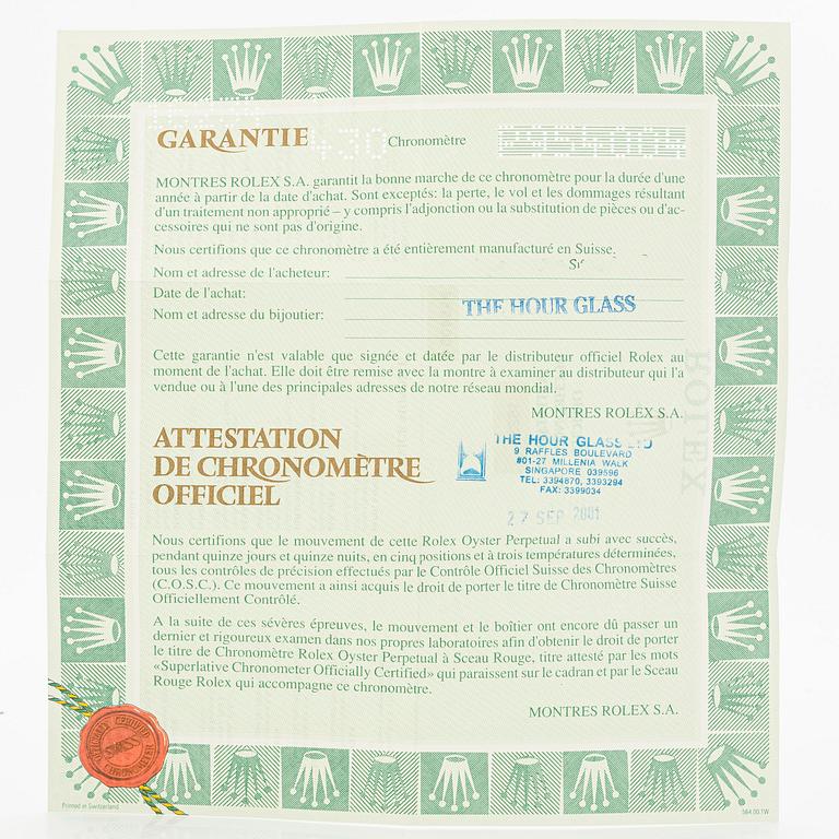 Rolex, Datejust, "Volvo", ca 2001.