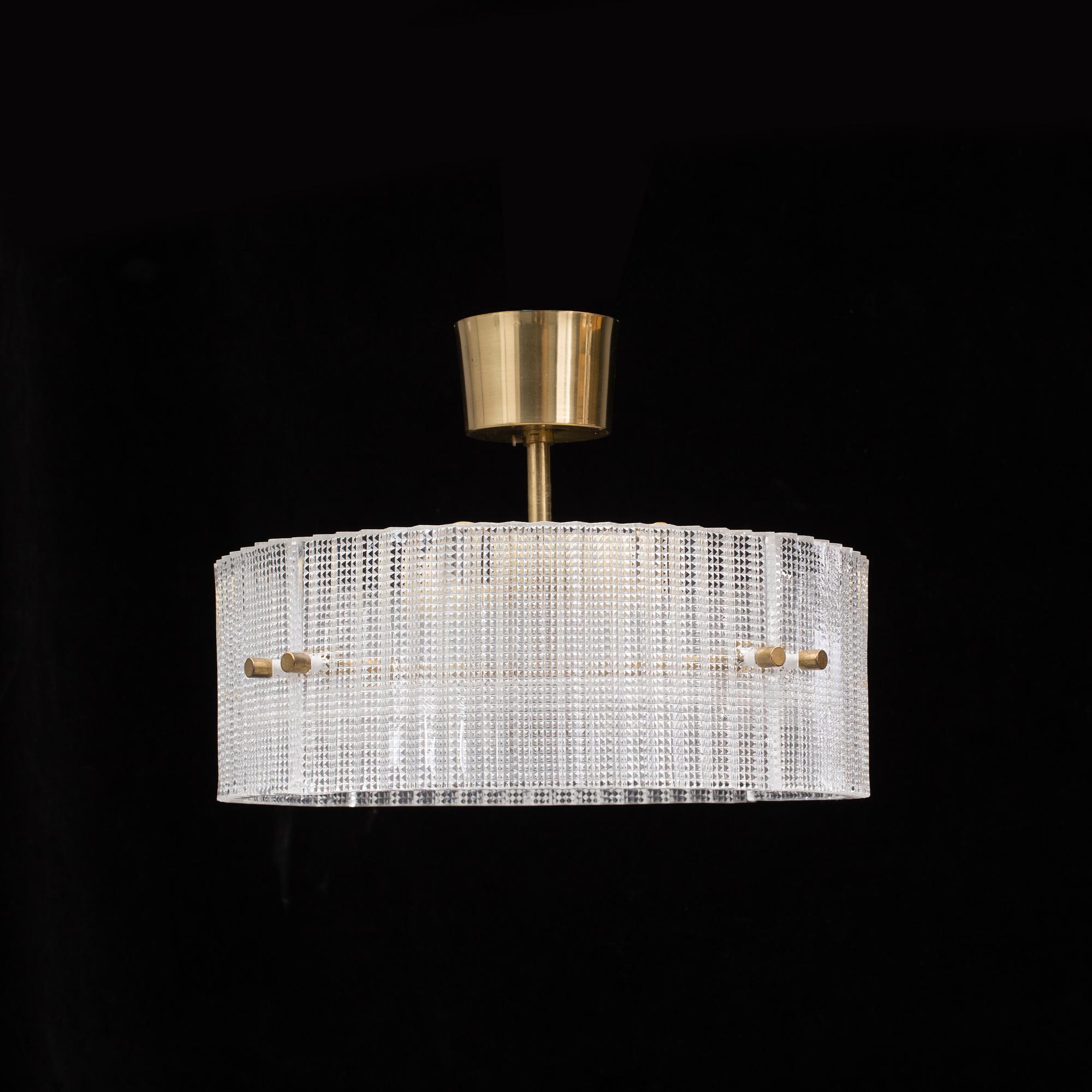 TAKLAMPA, Carl Fagerlund, Orrefors, 1900-talets tredje kvartal.