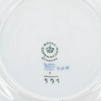 KAFFESERVIS, 17+2 delar, porslin, "Musselmalet", Royal Copenhagen.