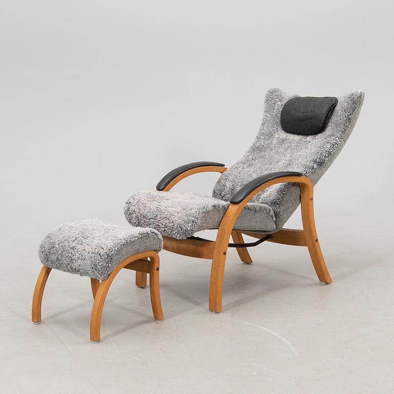 Jahn Aamodt fåtölj med fotpall "Easy" för Conform 2000-tal.