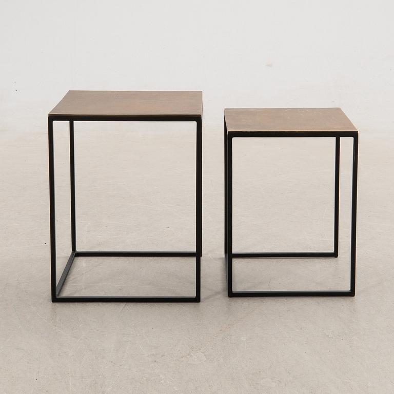 Set of two side tables, Polspotten modern production.