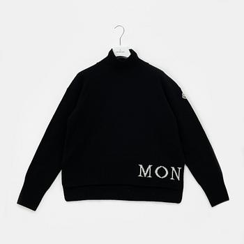 Moncler, A 'Lupetto tricot' wool turtleneck sweater, size M.