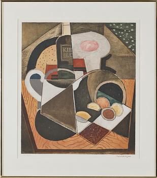 AXEL OLSON, färglitografi, stämpelsignerad och numrerad HC 30/40.