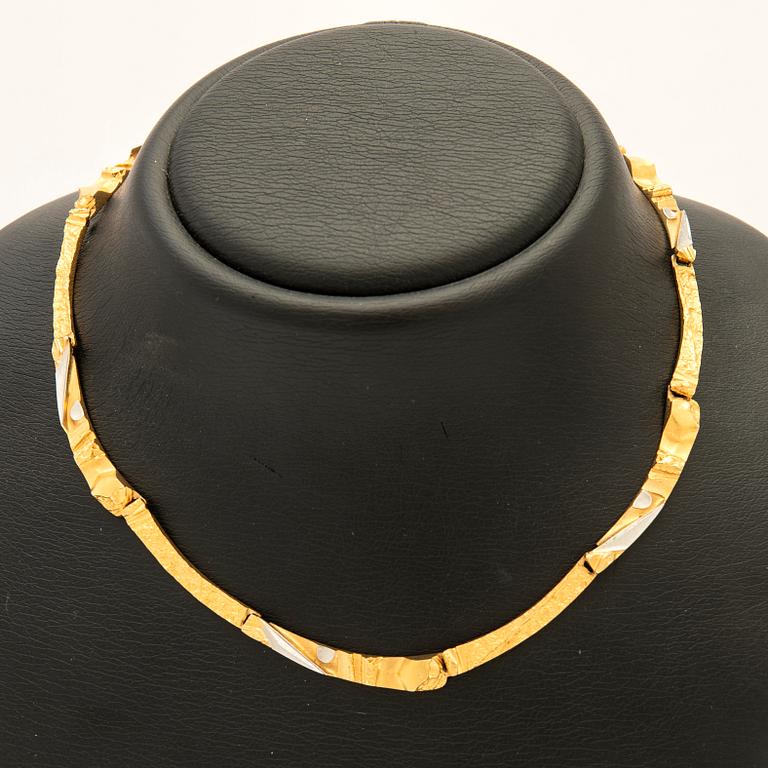 Björn Weckström, collier, "Cimignano", 18k guld, Lapponia, Finland.
