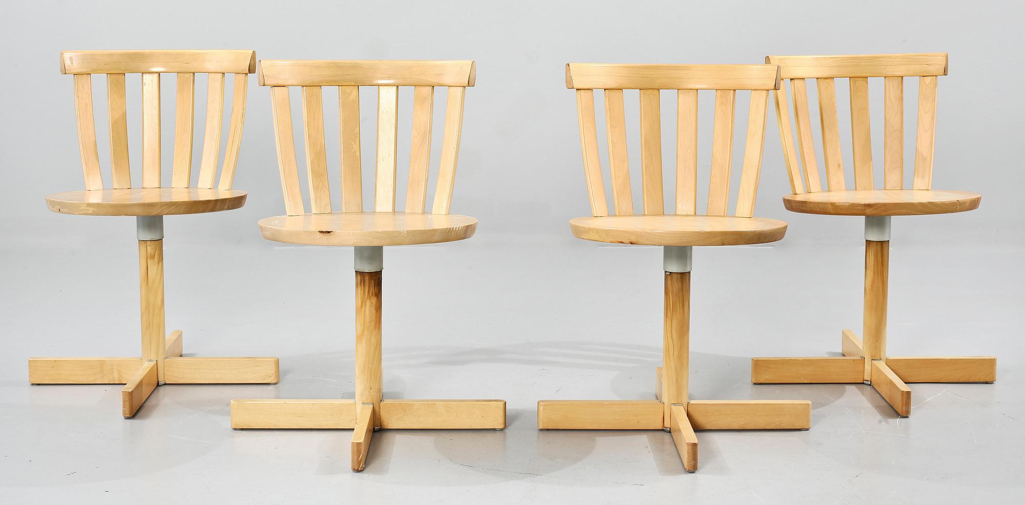 STOLAR, 4 st, Sune Fromell och Jan Hallåsen, Edsbyverken, 1900-talets andra hälft.