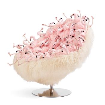 77. Alexis Verstraeten & Pauline Montironi, a "Miss Flamingo" armchair, ed. 14/30, AP Collection, Belgium 2017.