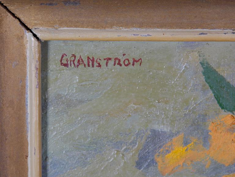 GRANSTRÖM, GÖSTA, olja på pannå. Sign, dat a tergo 1938.
