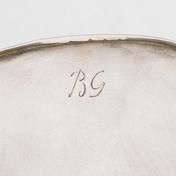 Bertel Gardberg, ljusstakar, ett par, silver, Kultakeskus, Tavastehus 1958.