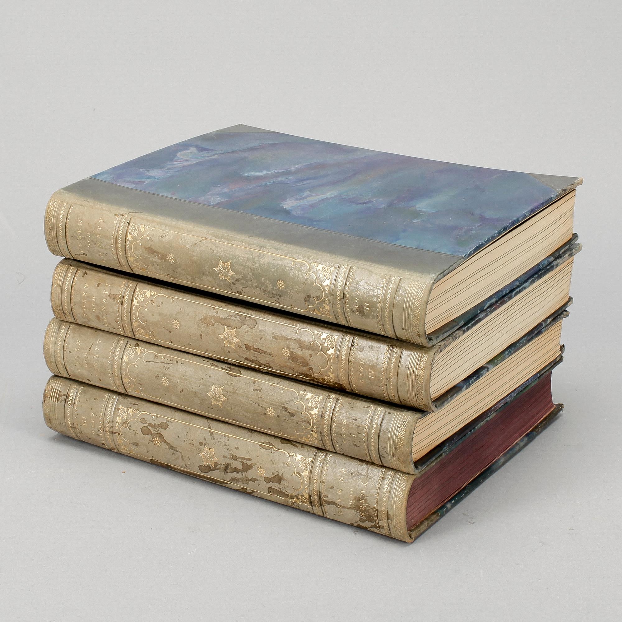 TUSEN OCH EN NATT,I-IV, 4 vol, Stockholm 1927.