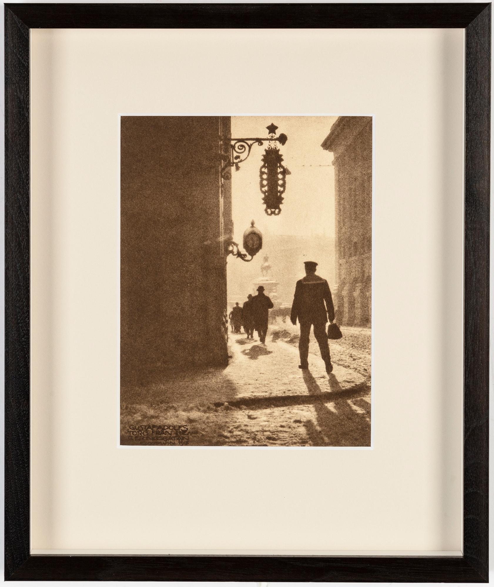 Henry B. Goodwin, photo gravure from the book Vårt vackra Stockholm signed in the negative.