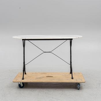 A marble and wrought iron table, Kare Design, 21st century.