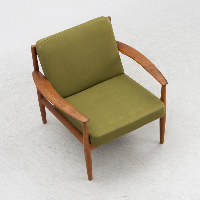 Grete Jalk, a teak easy chair model 118, by France & Son, Denmark, 1950s/60s.