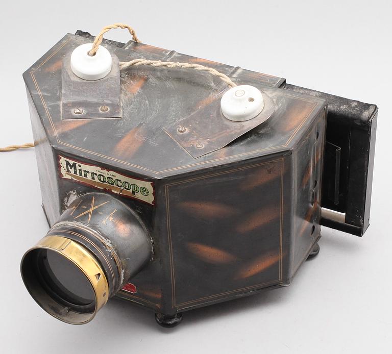MIRROSCOPE, plåt, sent 1800-/tidigt 1900-tal.